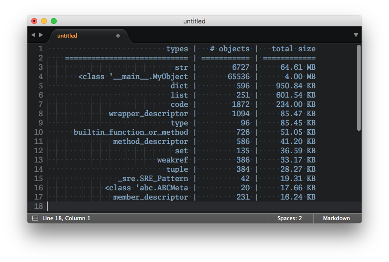Debugging memory usage in a live Python web app